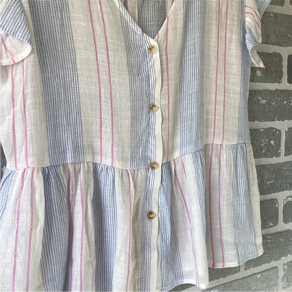 Blu Pepper Ruffle Top -L - Picture 7 of 8